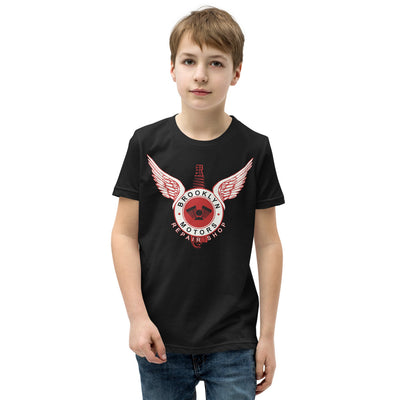 top kids spark plug logo graphic t-shirt - 0