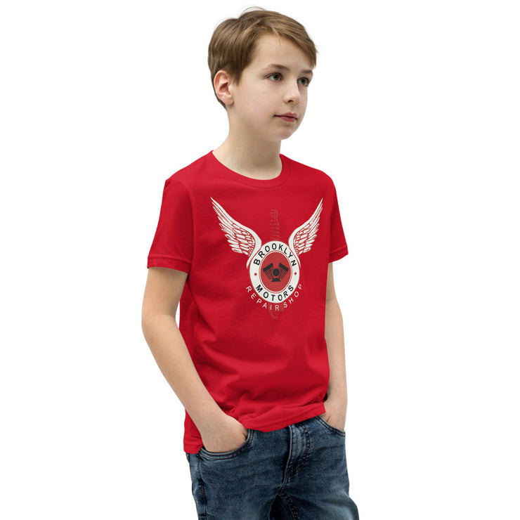 top kids spark plug logo graphic t-shirt - 7